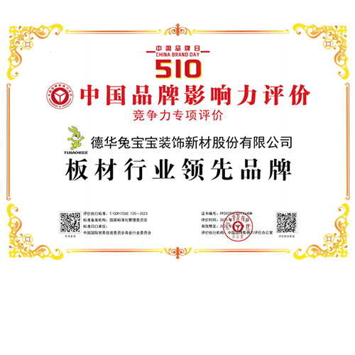 实力铸就荣誉丨尊龙凯时荣获“板材行业领先品牌”